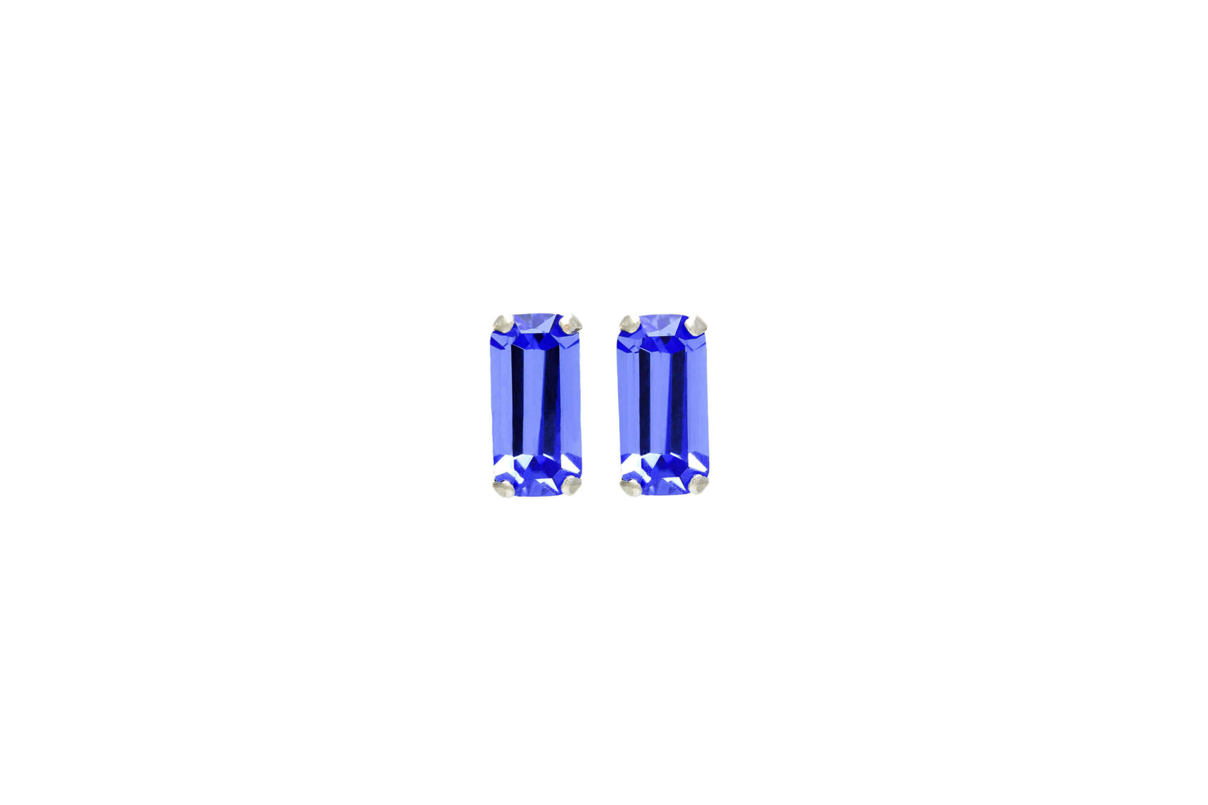 "Baguette" Crystal Studs - 10mm x 5mm - Octagon Cut