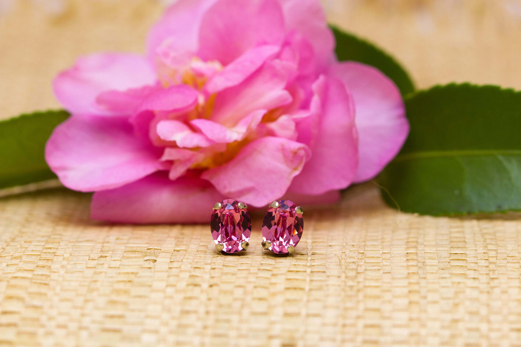 Oval Swarovski Crystal Studs - 8mm x 6mm