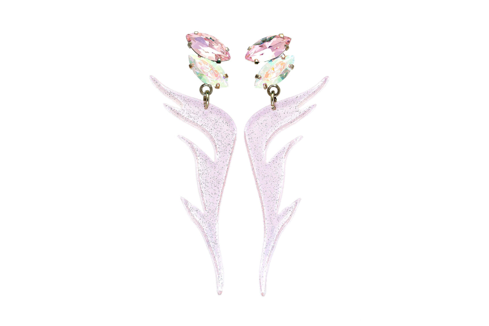 Pink Diamond-Glitter "Piume"